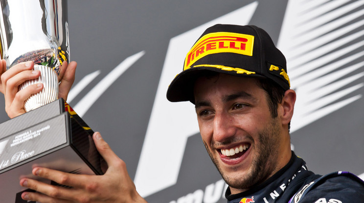 Két éve a dobogó tetején ünnepelt Mogyoródon Daniel Ricciardo – szerinte most is van esélye a sikerre /Fotó: Europress-Getty Images
