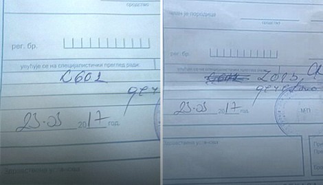 &Scaron;ifra: Tumor prenisa i naknadno prepravljena &scaron;ifra 