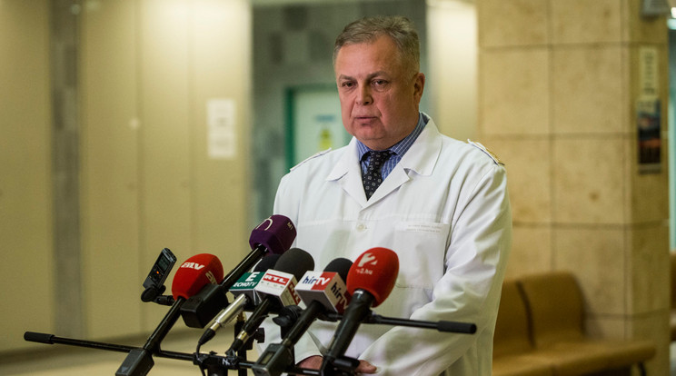 Tamás Róbert orvos ezredes korábban nyilatkozott a sérültekről / Fotó: MTI