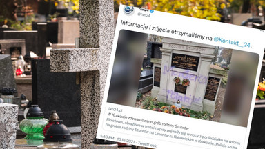 Zdewastowali grób rodziny Stuhrów. Policja wszczęła śledztwo