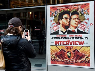 Plakat promujący film "The Interview"