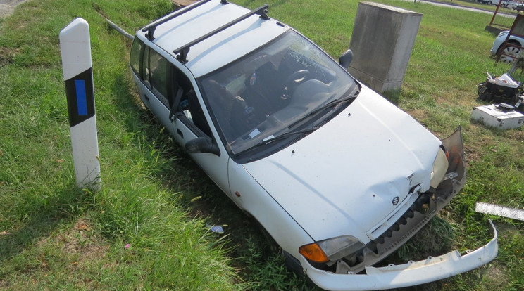 Szokatlan módon találtak rá az ellopott autóra./Foto:Police.hu