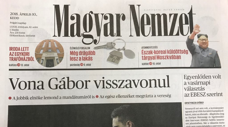 Megszűnik a Magyar Nemzet /Fotó: Blikk