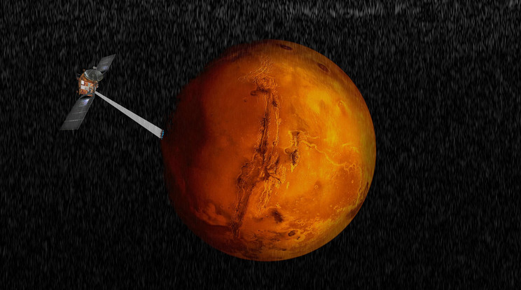 A Mars Express szonda radarhullámokkal "nézett be" a vörös bolygó felszíne alá / Fotó: Davide Coero Borga/ESA/INAF