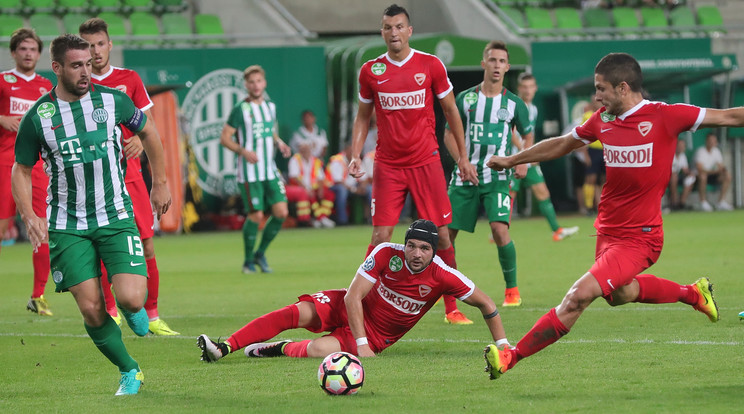 Csak felvételről közvetíti majd az M4 Sport a DVTK és a Ferencváros összecsapását /Fotó: Gy. Balázs Béla