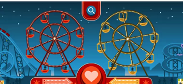 Walentyki i George Ferris – podwójny interaktywny Google Doodle