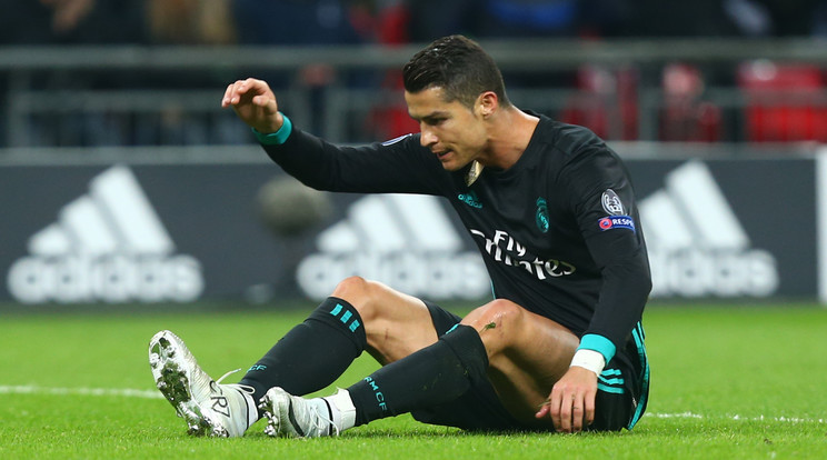 Cristiano Ronaldo hiába lőtt gólt, csapata sima vereséget szenvedett /Fotó: AFP