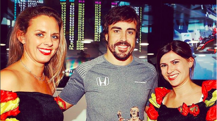 Fernando Alonso még tortát
is kapott a születésnapjára