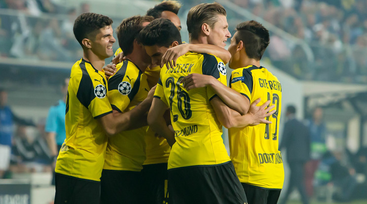 Kiütéses győzelemnek örülhetett a Dortmund / Fotó: AFP