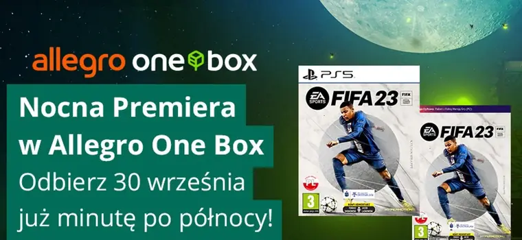 Odbierz FIFA 23 minutę po północy z zielonego automatu One Box by Allegro