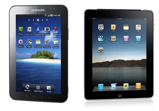 Samsung Galaxy Tab i Apple iPad