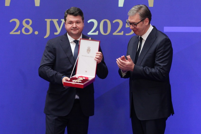 Vladan Petrov i Aleksandar Vučić