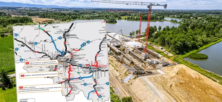 GDDKiA wprowadza korektę do planów budowy S1. "Ponadstandardowy wzrost ruchu" [MAPA]