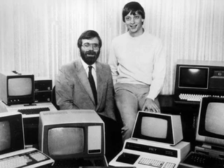 Paul Allen (z lewej) i Bill Gates w 1981 r.