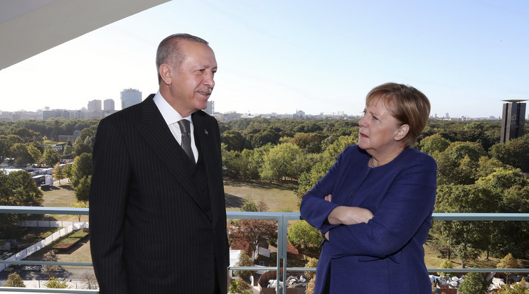 Hivatalos találkozó: Recep Tayyip Erdogan elnököt Angela Merkel német kancellár fogadta Berlinben /Fotó:MTI