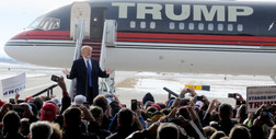 Kolizja samolotu Donalda Trumpa z inną maszyną na płycie lotniska