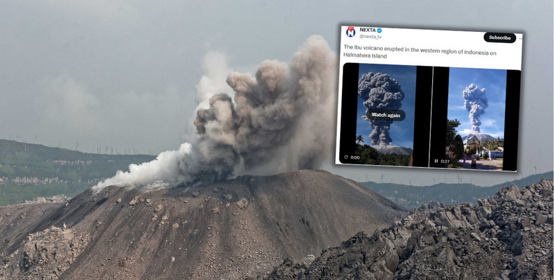 Potężny wybuch, słup dymu z wulkanu wystrzelił aż na 5 km w górę. Tysiące ludzi zagrożonych [WIDEO]