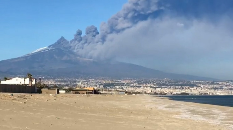 Kitört az Etna / Fotó: Facebook