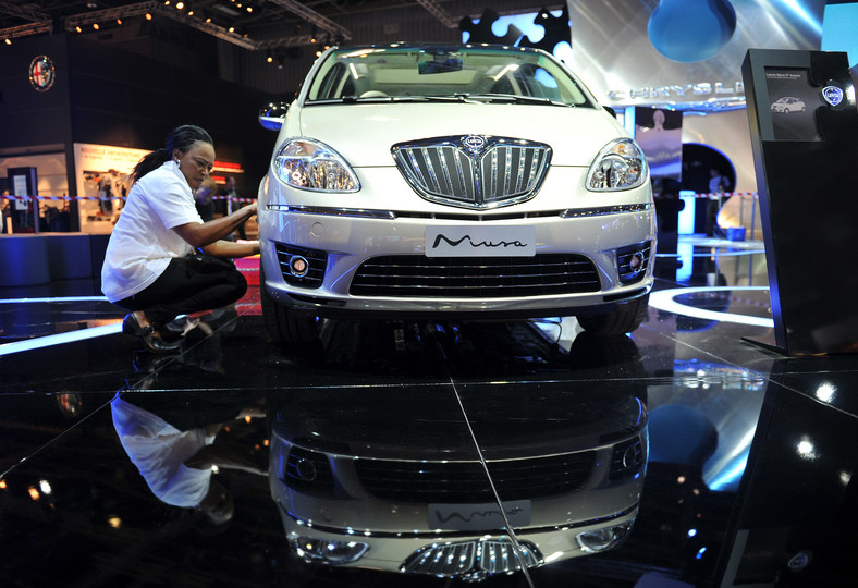 Paris Motor Show - od 2 października będzie można oglądać samochody najlepszych marek – Lancia Musa.  Fot: Antoine Antoniol/Bloomberg