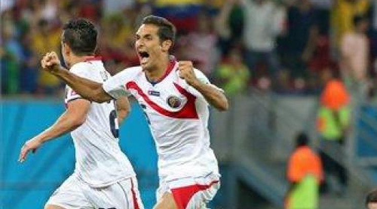 A vb legjobb nyolc focicsapata között Costa Rica