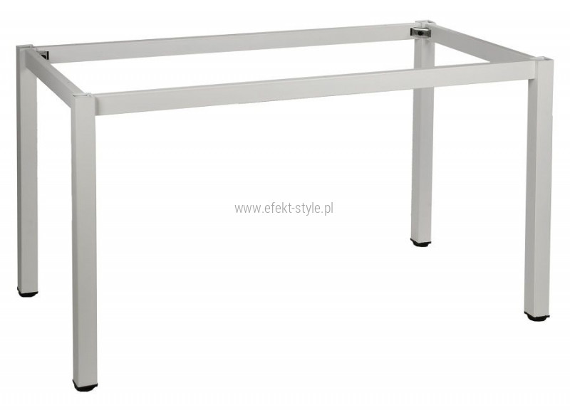 Inne meble biurowe - Stema Stelaż do stołu i biurka EF-57/KB 136x76 cm, nogi kwadratowe 5x5 cm - BIAŁY - grafika 1