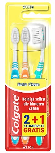 Szczoteczki do zębów - Colgate Extra Clean Soft szczoteczka do zębów, trójpak (3 x 1 sztuka) - grafika 1