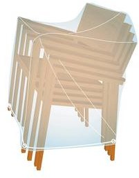 Pokrowce na meble ogrodowe - Campingaz Pokrowiec ochronny Stack of 4 chairs Cover - grafika 1