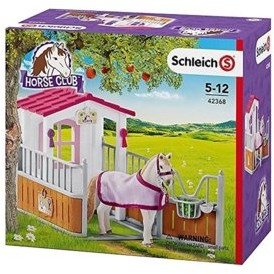 Figurki dla dzieci - Schleich Zestaw Zagroda dla koni z klaczą Luytańską 42368 - grafika 1
