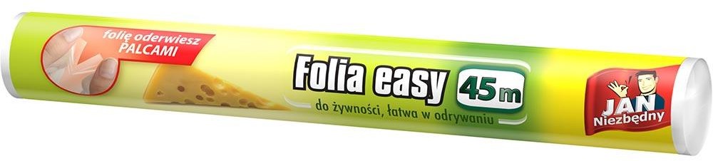 Folia, papier śniadaniowy, serwetki - Jan Niezbędny folia spożywcza 45m - grafika 1