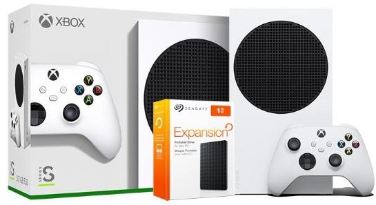 Konsole Xbox - Microsoft Xbox Series S 512GB Biały + dysk Seagate Expansion 1TB - grafika 1