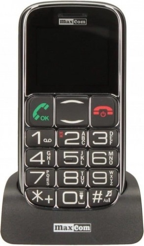 Telefony stacjonarne - Maxcom MM462BB Czarny Telefon dla Seniora Aparat 0.3 maxcom_20191106154256 - grafika 1
