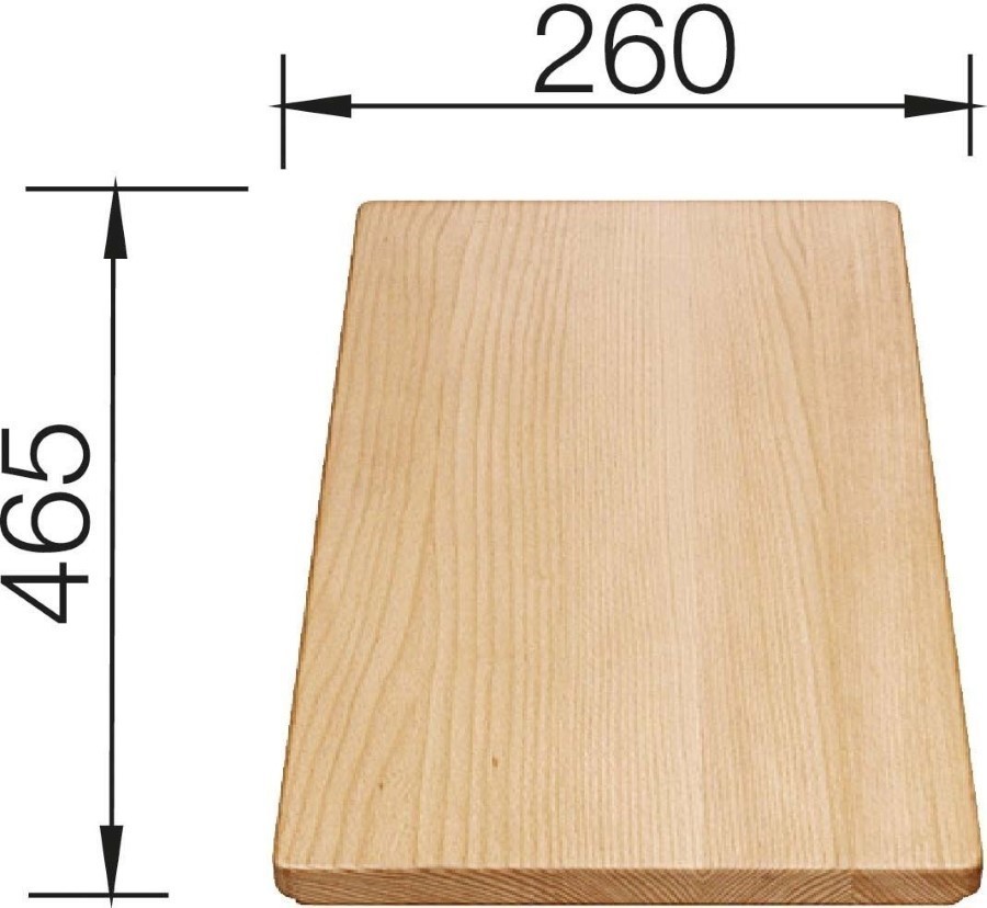 Deski do krojenia - Blanco Deska drewniana 465 x 260 mm 225685 - grafika 1