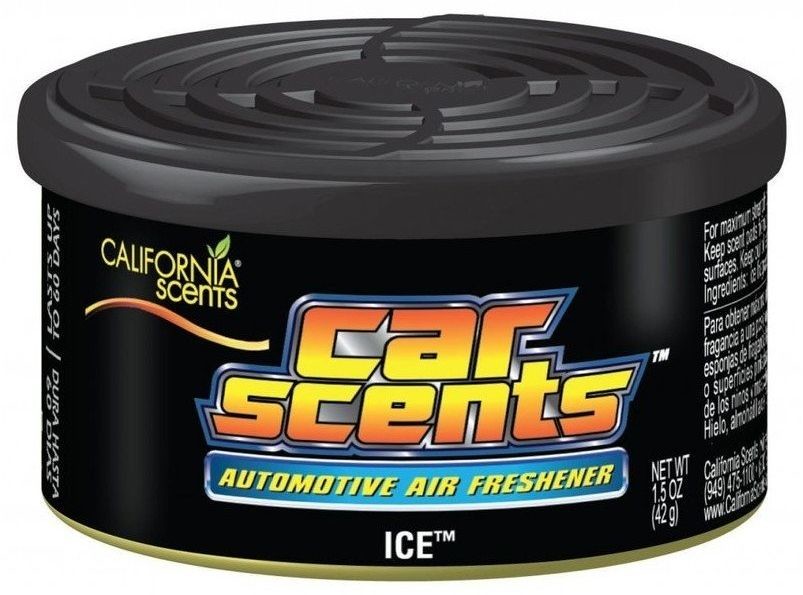 Zapachy samochodowe - CALIFORNIA SCENTS puszka zapachowa do auta Ice - męskie perfumy CAL000078 - grafika 1