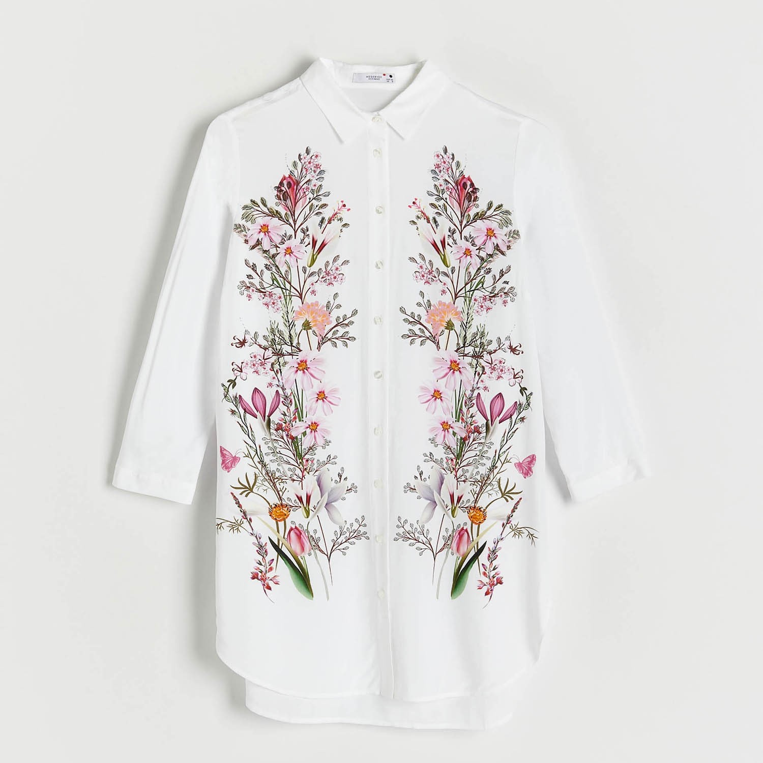 Koszule damskie - Reserved Koszula z EcoVero - Biały - grafika 1