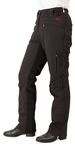 Bryczesy - Kerbl spodnie do jazdy konnej dla dorosłych Alaska Thermo spodnie wierzchnie z materiału softshell, czarny, xl 324063_Schwarz_XL - grafika 1