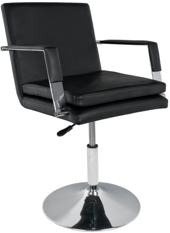 Fotele fryzjerskie - GABBIANO ACTIVESHOP fotel fryzjerski 049 czarny - grafika 1