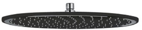 Deszczownice - Kludi A-QA deszczownica okrągła 400 mm czarny mat/chrom 643408700 - grafika 1