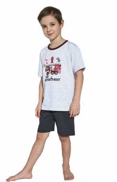 Piżamy chłopięce - Cornette Kids Boy 473/88 Fire piżama chłopięca - grafika 1