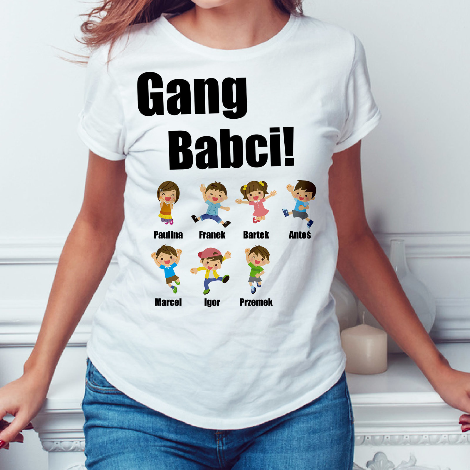 Koszulki i topy damskie - Poczpol Gang babci - koszulka damska 42807-G - grafika 1