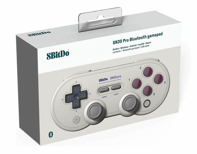 Kontrolery do Playstation - 8Bitdo SN30 Pro Controller G Classic Switch - grafika 1