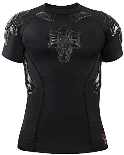Koszulki rowerowe - G-Form kompresyjne koszulka dla klatki piersiowej, ramion, ramiona, czarny, S SS0104033 - grafika 1