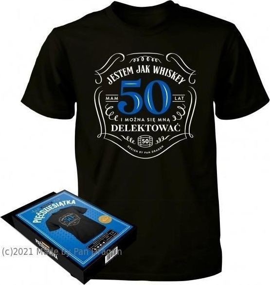 Koszulki męskie - PAN DRAGON Koszulka dla Niego-50 L 440568 - grafika 1