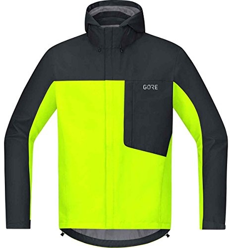 Kurtki rowerowe - Gore Wear męska C3 Tex paclite kurtka z kapturem, żółty, s -0899-Small100036089903-0899 - grafika 1