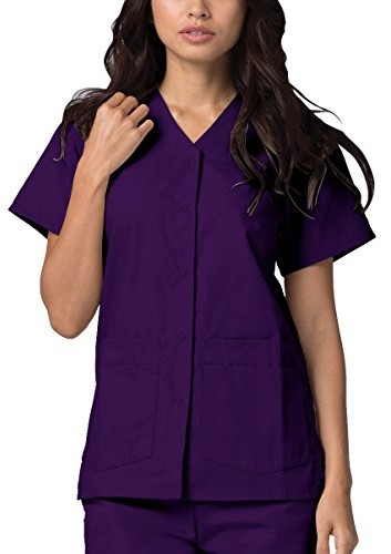 Koszule damskie - Adar Uniforms Adar Uniforms Damska koszula medyczna 604prpm fioletowa, M UK 604PRPM - grafika 1