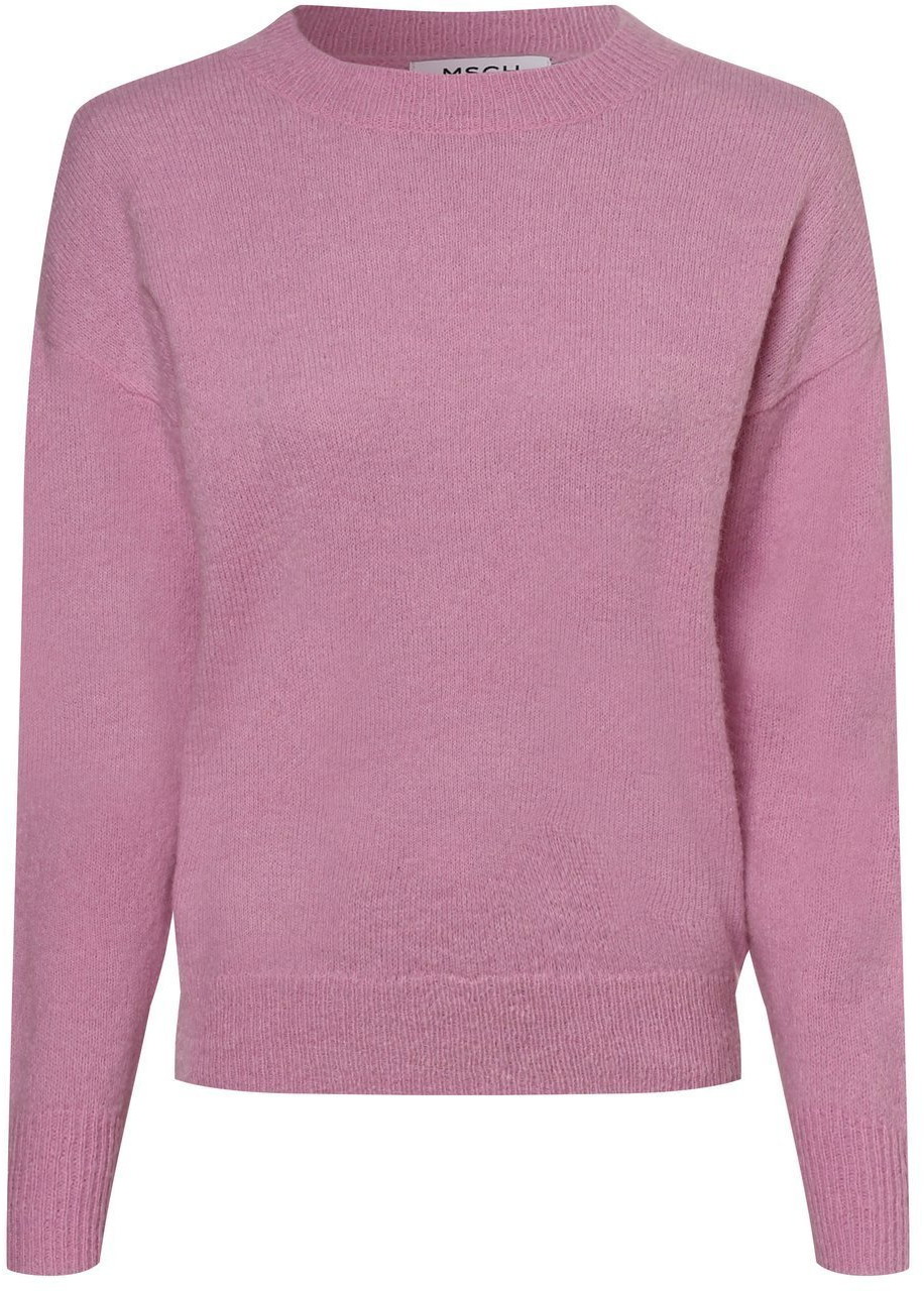 Swetry damskie - Moss Copenhagen Sweter damski z dodatkiem moheru Femme, różowy - grafika 1