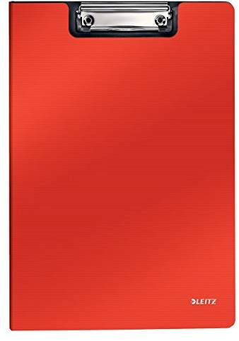 Deski z klipsem - Leitz teczka Solid zaciskowa PP A4, jasny czerwony 39621020 - grafika 1