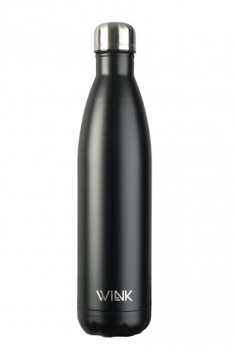 Butelki termiczne - WINK Bottle BLACK 750ml BLACK 750 - grafika 1