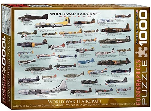 Puzzle - Eurographics wojny światowej samoloty 1000 elementów puzzle - grafika 1