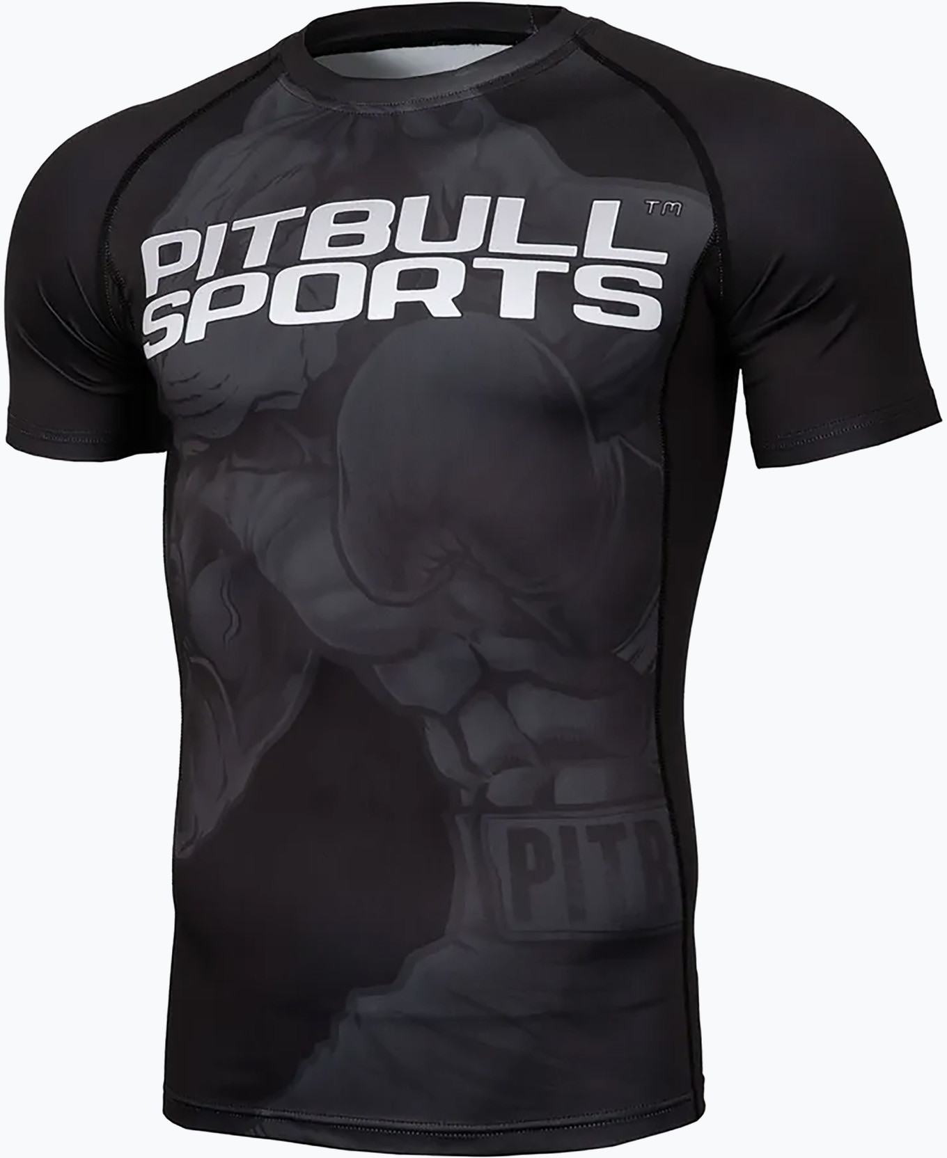 Koszulki sportowe męskie - Pit Bull West Coast Koszulka treningowa męska Pit Bull T-S Rash Master Of Boxing czarna 969027900204 - grafika 1