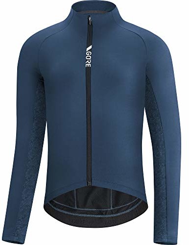 Koszulki sportowe męskie - GORE WEAR GORE WEAR Męska koszulka termiczna na rower C5 Orbit Blue/Deep Water Blue M 100641AUAH04 - grafika 1